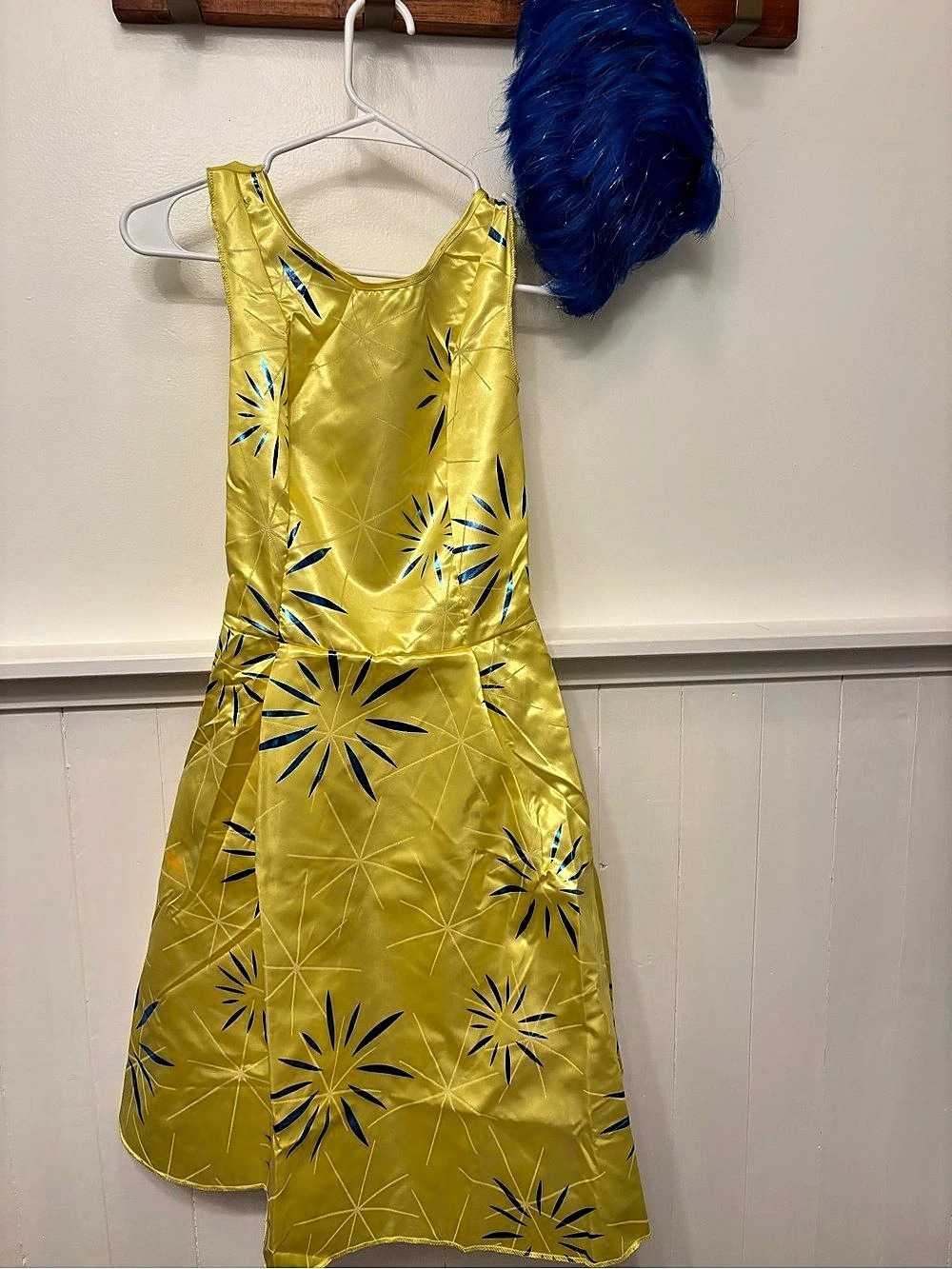 Disney Inside Out Joy costume dress Yellow Blue women’s Small Costume